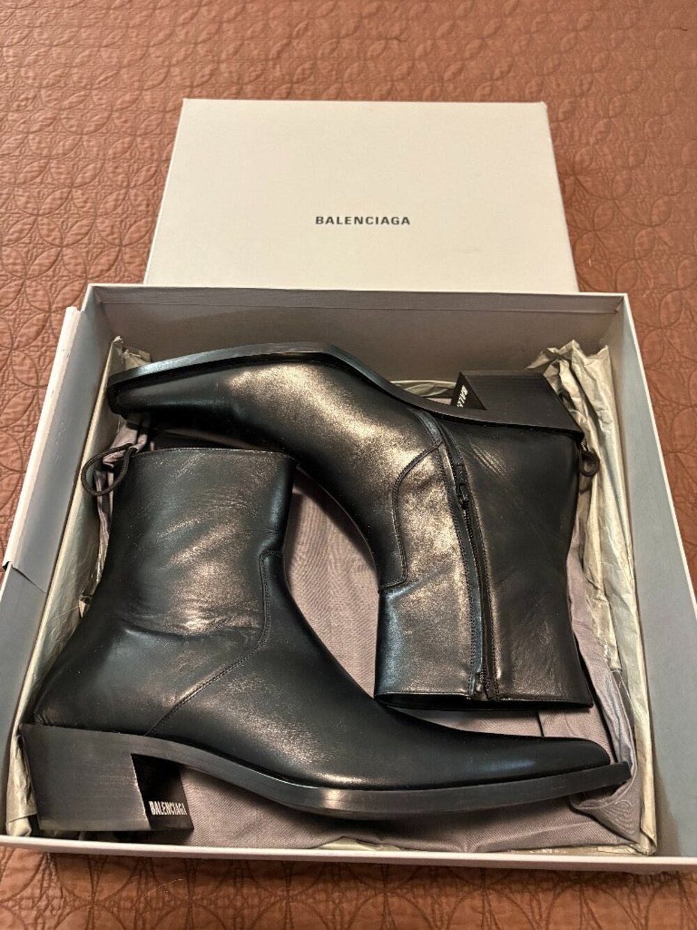 Balenciaga men's ankle boots (black)
